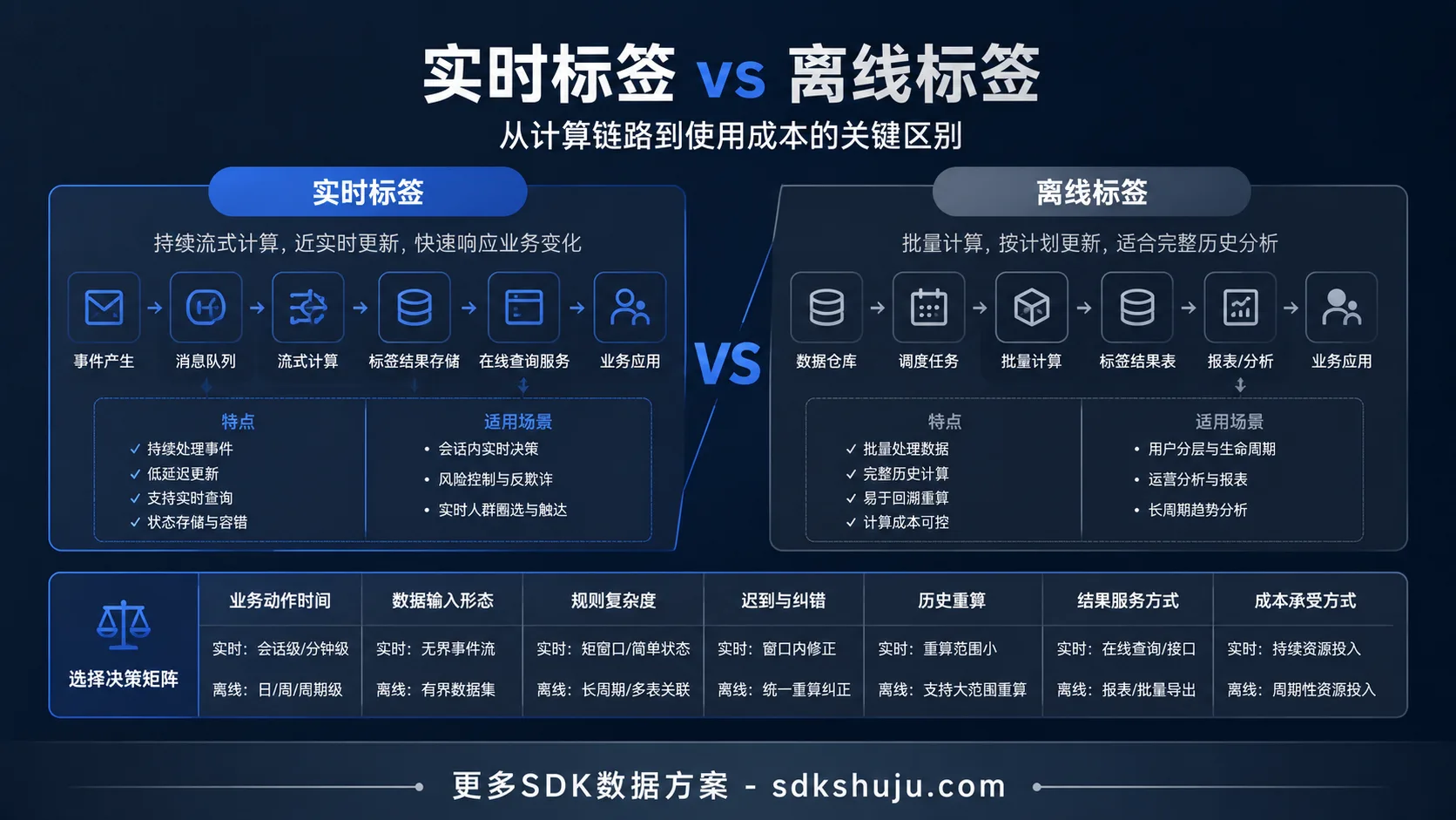 实时标签和离线标签的区别：从计算链路、更新频率到使用成本